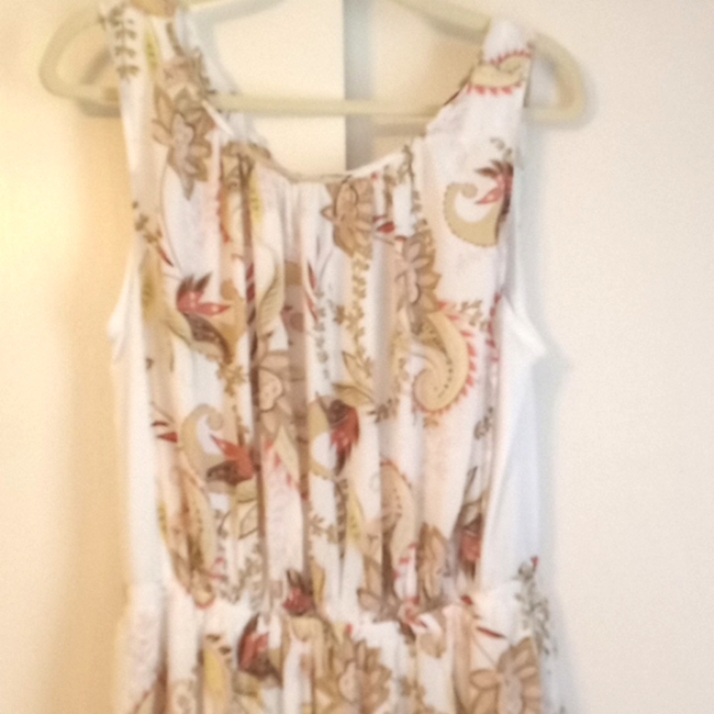 J.Jill Pretty Floral Paisley Dress in Size Medium - Picture 2 of 12